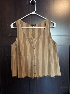 Anthropologie Striped 100% Cotton Tank